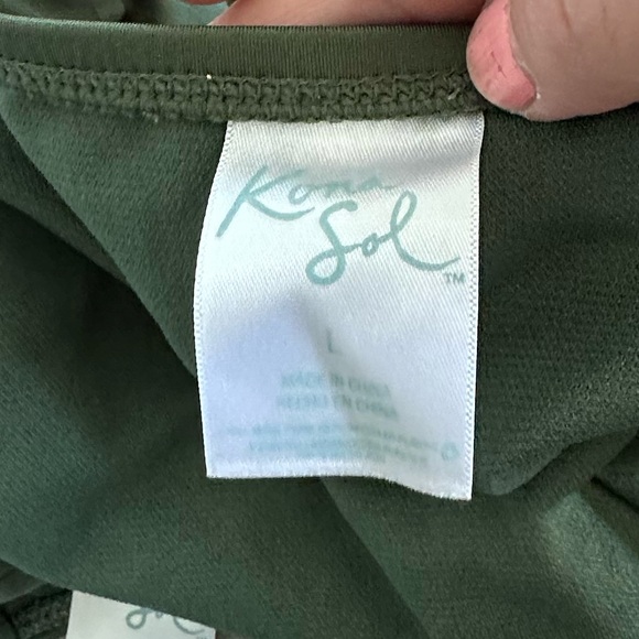 Kona Sol Olive Bikini Top and Bottom - Picture 4 of 4